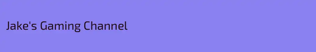 Jake's Gaming Channel
